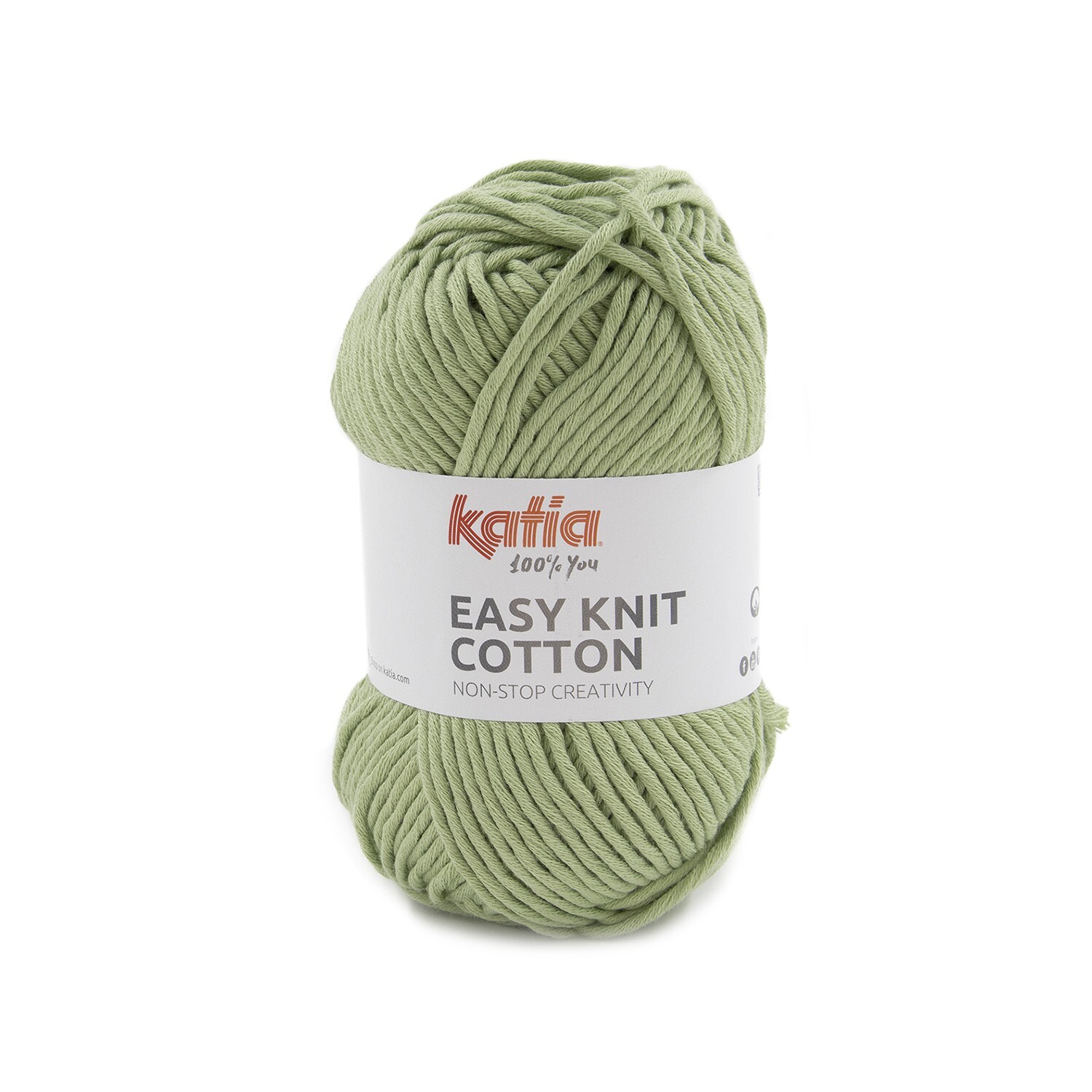 Easy Knit Cotton by Katia - Pistachio (13) - 100 g / approx. 100 m Yarn