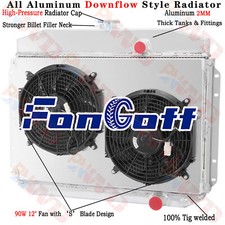 Aluminum 4 Row Radiator Fan Shroud For Ford F100 F250 F350 Truck 1961-1964 1962