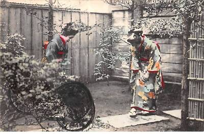 CHINA - SAN36413 - Tientsin Stamp - As Is - Japanese Map - Geishas da