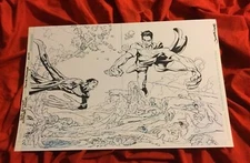 SUPERBOY ANNUAL 1 pages 2 & 3 AWESOME DOUBLE SPLASH WITH TWO SUPERBOYS WOW