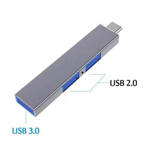 3 In 1 Expansion Dock Hub USB 3.0/Type-C 3.0 To 3 USB Multi Port HUB OTG Adapter - Afbeelding 2 van 18