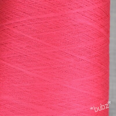 FEINES REINES VISKOSE GARN - 400g KONE HOT PINK LACEWEIGHT MASCHINENSTRICKEN WEBEN