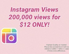 Instagram vie 👁️ 👁️ 200,000 For $12