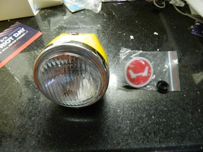 Honda Z50A mini trail Yellow color headlight w/ hole and extras fit 69-73 models