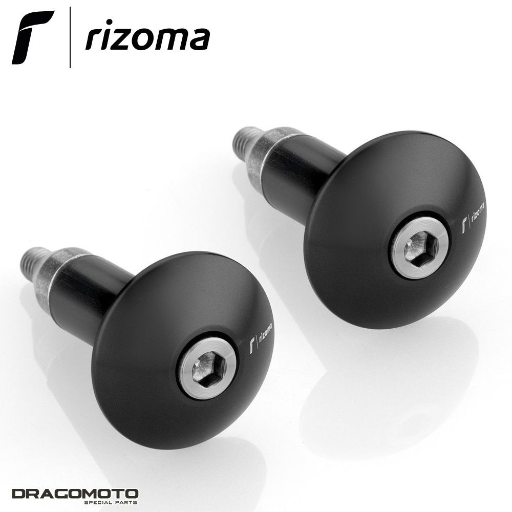 Embouts RIZOMA MA531B Noir : Réduisez les Vibrations du Guidon Ducati Scrambler 1100