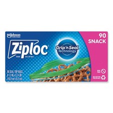 Ziploc 315892 6.5" x 3.25" Seal Top Snack Bags - Clear (1080/Carton) New