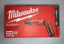 Milwaukee (2101-22) Screwdriver, 2 Batteries, Charger - Red