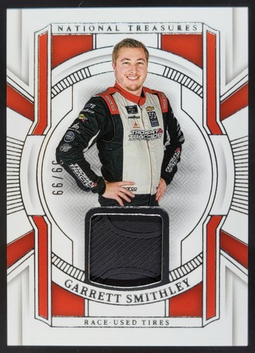 2025 Panini National Treasures Garrett Smithley Race Used Tires /99 NE