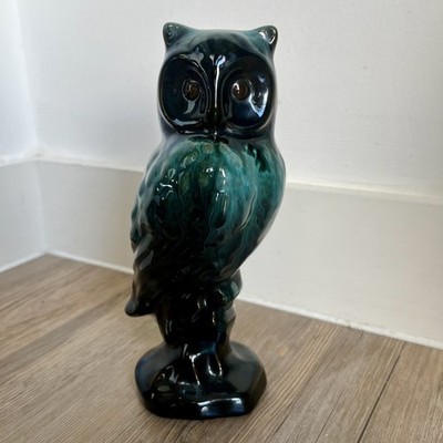 Vintage Blue Mountain Canada Pottery Owl Terracotta Glazed 8'' Animal Decoration