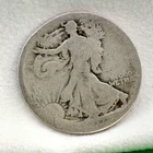 1917-D Walking Liberty Silver Half Dollar US Type Coin 90% Silver AG Reverse MM
