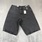 Levi's Premium 478 Baggy Jean Shorts Men's 29 Jorts Black Denim Cotton