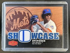 2006 Fleer Flair Showcase Pedro Martinez Stitches Jersey #SS-PM Mets