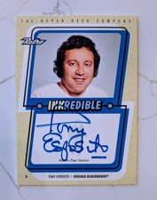 1999-00 UD Retro TONY ESPOSITO Inkredible Auto Autograph🔥Blackhawks Legend