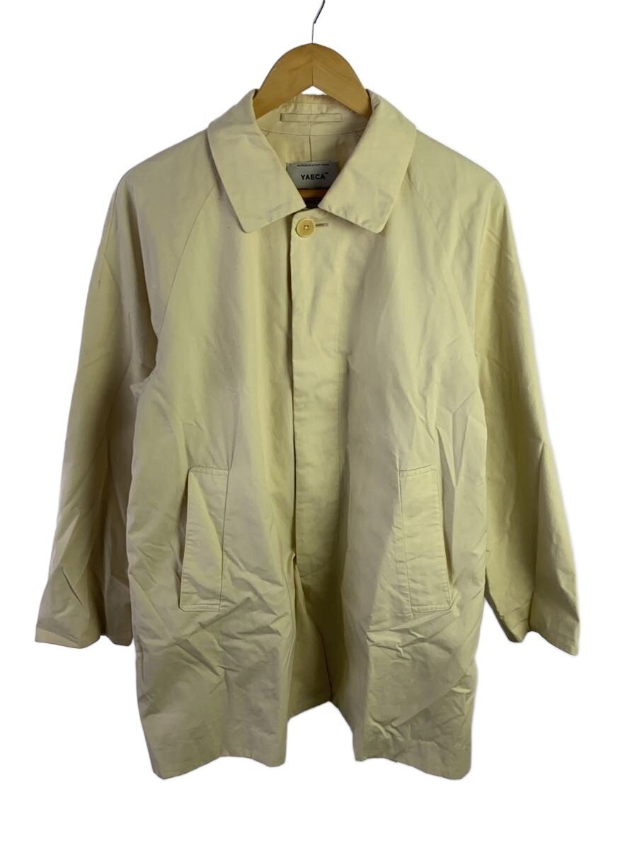 Yaeca Exclusive Fabric/ Steel Collar Coat/S/Cotton/Crm/19551 3398