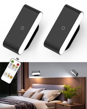Applique Lampe Murale Sans Fil Intérieure, Lampe LED de Lecture Chevet Sans Fil