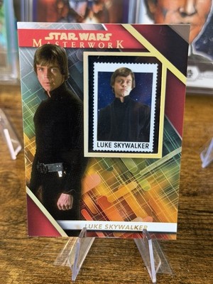 2022 Topps Star Wars Masterwork Luke Skywalker Stamp Card Red 20/25