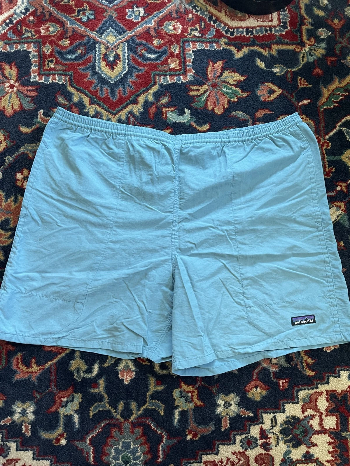 VTG Patagonia Baggies Shorts Men's XXL Teal Swim Hiking 90s
Opens in a new window or tab
