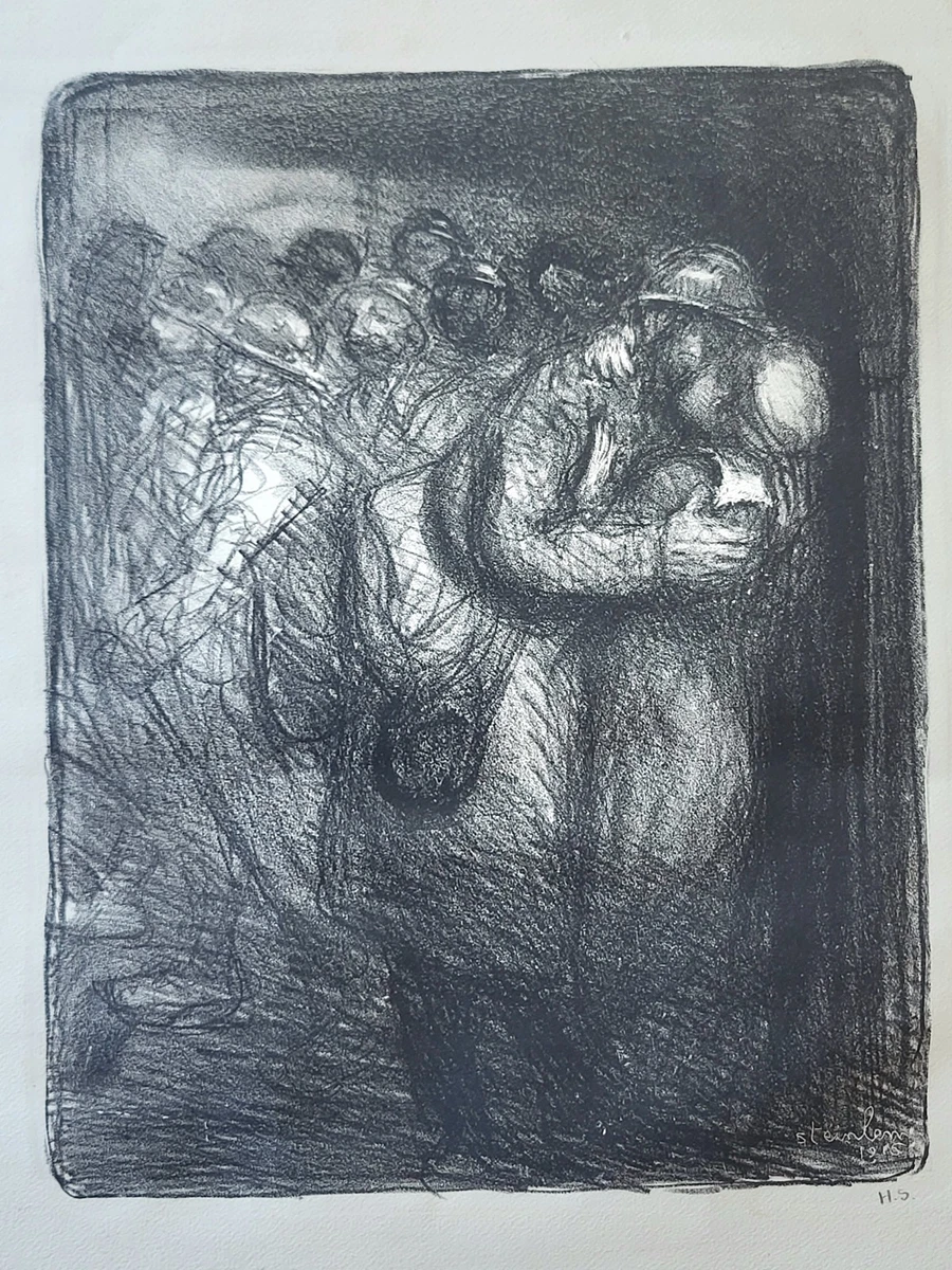 Lithographie Originale En Couleurs Signée Théophile-Alexandre Steinlen (1859-1923) - Œuvre D'art