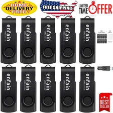 Elegant 10-Pack 32GB USB 3.0 Flash Drives - 90MB/s Read Speed, Gift Box Included