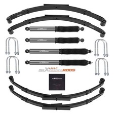 2.5 Lift Shock Kit Wleaf Spring For Jeep Wrangler Yj 1987-1995 Twin-tube Shock