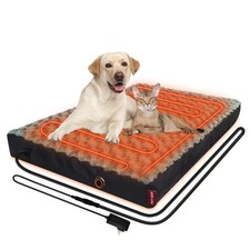 Heated Dog Bed with12V  24V Safe Voltage, Electric Heating Arthritis Orthopedi...