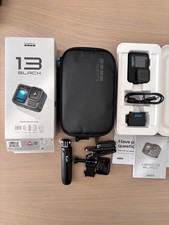 GoPro HERO 13 Black Action Camera + Mini Tripod, Clip, Case - Used