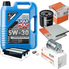 Pakiet inspekcyjny MAHLE 5 l Liqui Moly Longtime 5W-30 do Chevroleta Aveo/Kalos