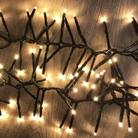 400Er Led Cluster-Lichterkette Innen Und AußEn Warmweiß Kabel GrüN Inkl. Trafo
