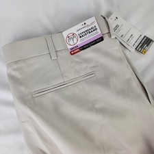 Grand Slam Performance Mens 38x34 Expandable Waist Golf Pants Pleated Cuffed NEW