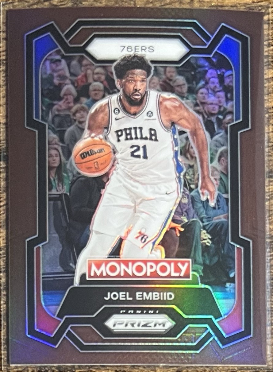 2023-24 Panini Prizm Monopoly Joel Embiid Brown Prizm #159/249 76ers #69