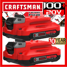 2Pack NEW FOR CRAFTSMAN V20 20 VOLT MAX LI-ION BATTERY CMCB204 CMCB202 CMCB201