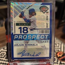 2025 Prospect Edition- Arjun Nimmala  Blue Wave Auto /75 #42