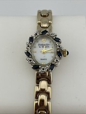 Working VTG Gruen‎ MOP Oval Ladies Watch Quartz New Stretch Band 20mm Fit 6.5\