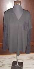 Curve Oversize Sommer Pulli mit Lochmuster Gr...