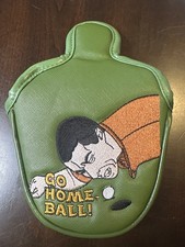 Go Home Ball mallet putter cover with magnetic closure.