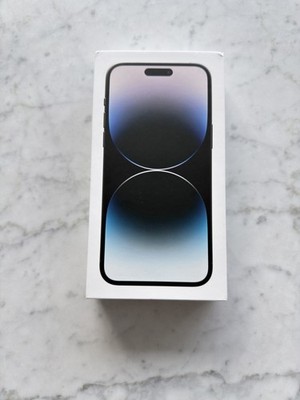 Original Apple iPhone 14 Pro Max Black 128GB Phone Box ONLY w Papers
