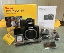 NEW Kodak PIXPRO FZ152 16.0MP 15x Zoom Digital Camera - Black - SD Card - CCD -