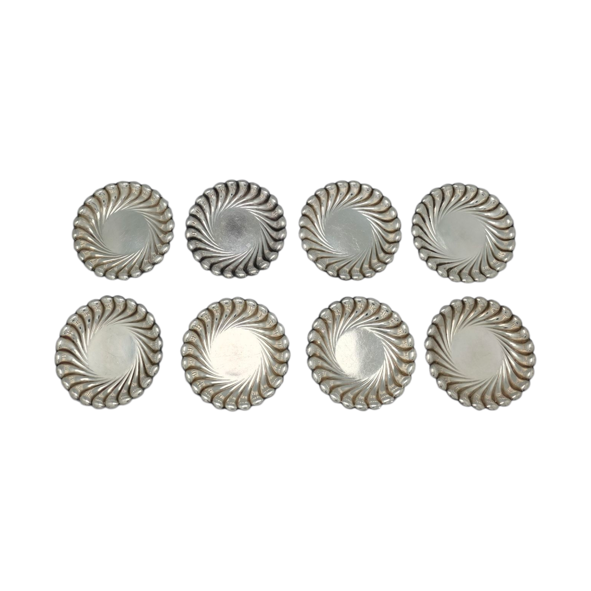 TIFFANY & CO SILVER SOLDERED EF SMOKING SET OF (8) 3