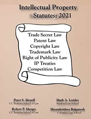 Intellectual Property Statutes 2021 Paperback