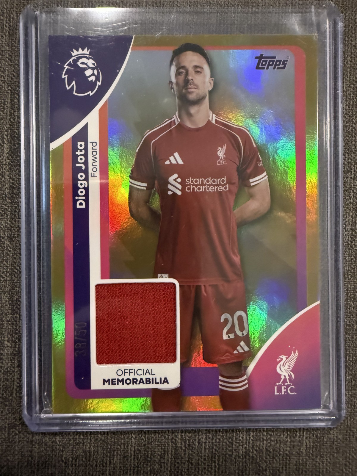 Diogo Jota 2025 Topps Premier League #BE25 Black Edge