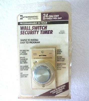 INTERMATIC EJ341C WALL SWITCH WIZARD PROGRAMMABLE INDOOR 24 HR 24 SETTINGS TIMER