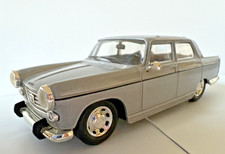 1/43-scale PEUGEOT 404 diecast body; silver loose and used