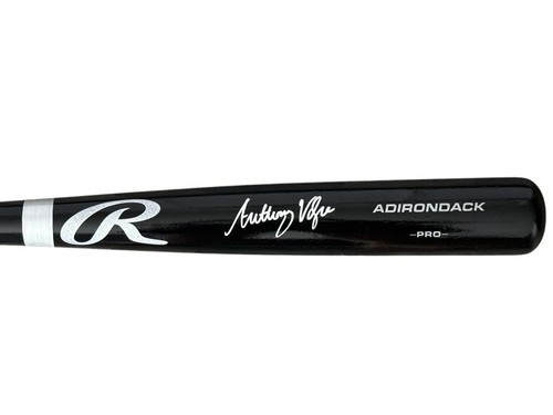 BATE DE BÉISBOL FIRMADO POR ANTHONY VOLPE DE LOS NEW YORK YANKEES 34’ CERTIFICADO DE AUTENTICIDAD RAWLINGS FANÁTICOS - Imagen 2 de 4