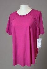 NWT $59 Athleta Ultimate Craft Tee 1X Pink Qu...