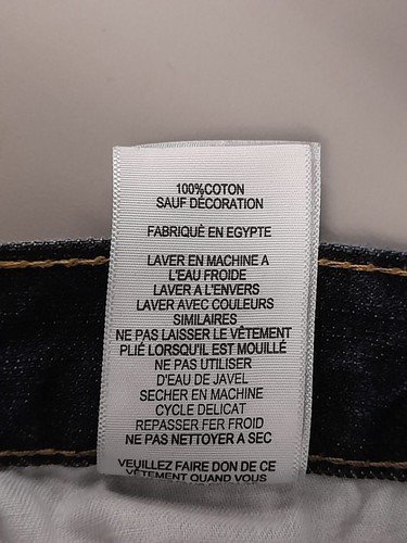 Levi's Boy's 505 Regular Fit Dark Wash Size 10 Jeans - Picture 5 of 6