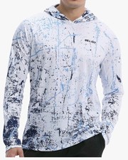 Men's UPF 50 Sun Protection Hoodie Shirt Long Sleeve SPF Fishing Outdoor UV...