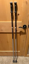 Leki Challenge silver black 51 in / 130 cm Ski Poles Grips Need Clip-In Straps