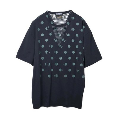 RAF SIMONS Dot Print Mesh TShirt Black S Used