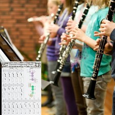 Clarinet Chord Learning Reference Scale Practice Finger Chart Poster Beginner