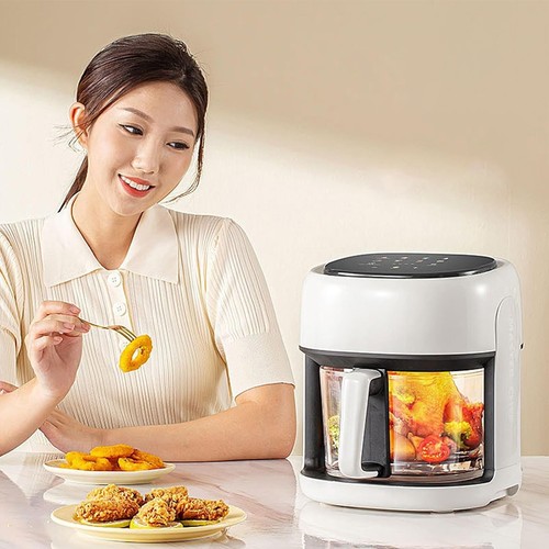 Heißluftfritteuse 5L mit Glas Sichtfenster berührungsempfindlich 1350W Digital - Bild 11 von 11